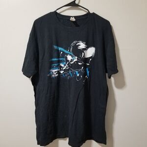 Iwatobi Swim Club Anime Japanese Graphic Black T Shirt Men's 2XL